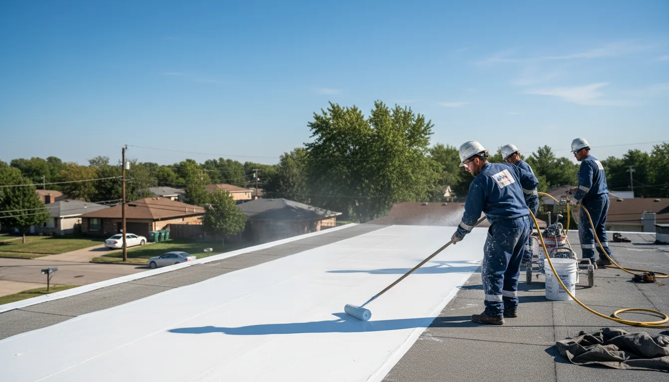 Commercial roof coating in East Rochester, NY near me